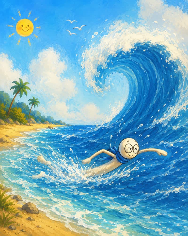 The Blue Adventure — alive illustration, page 2
